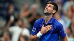 Novak Djokovič na US Open 2021