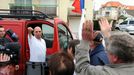 Exploit de Philippe croizon Conf de presse de Philippe Croizon, ampute des membres qui a traverse la Manche a la nage. Wissant, northern France, sept 20th 2010. Press conference of Philipe Croizon. A Frenchman whose arms and legs were amputated has attempted to swim across the English Channel using leg prostheses that have flippers attached.