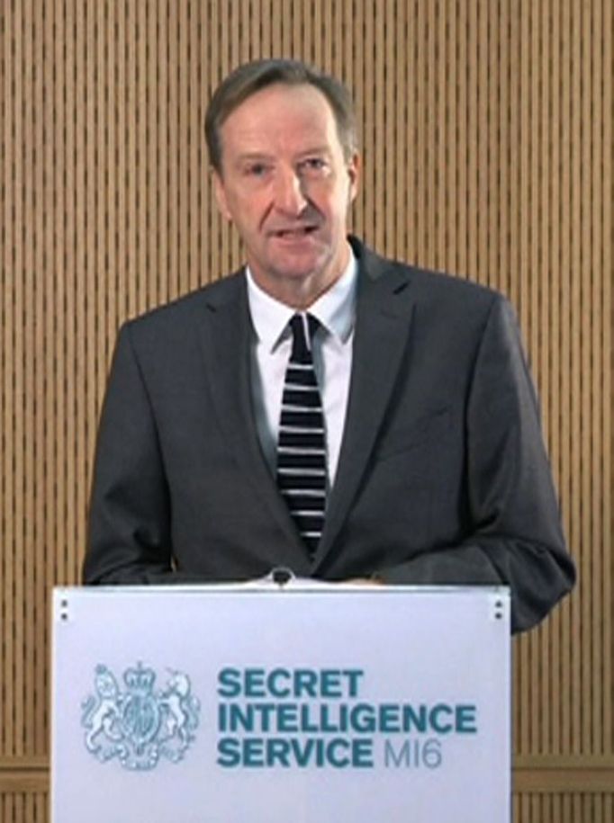 Šéf britské tajné služby MI6 Alex Younger.