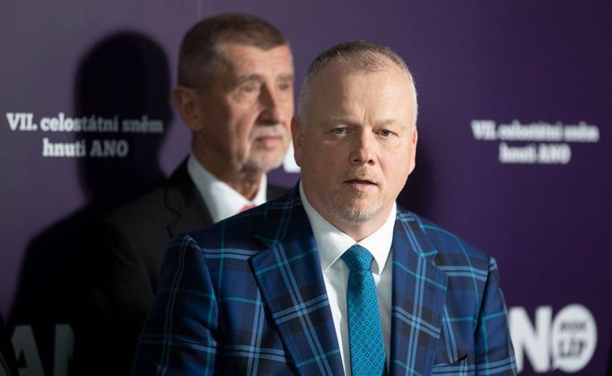 Šéf hnutí ANO Andrej Babiš a místopředseda Robert Králíček
