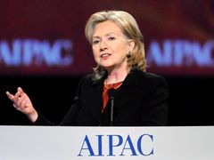 Hillary Clintonová před AIPAC