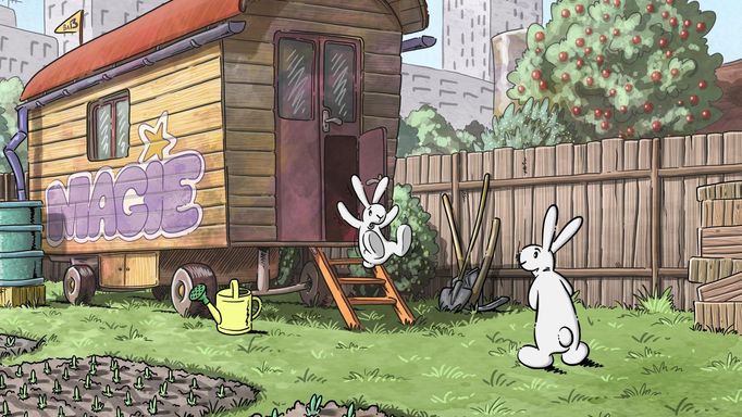 Snímek z Boba a Bobka ve filmu.