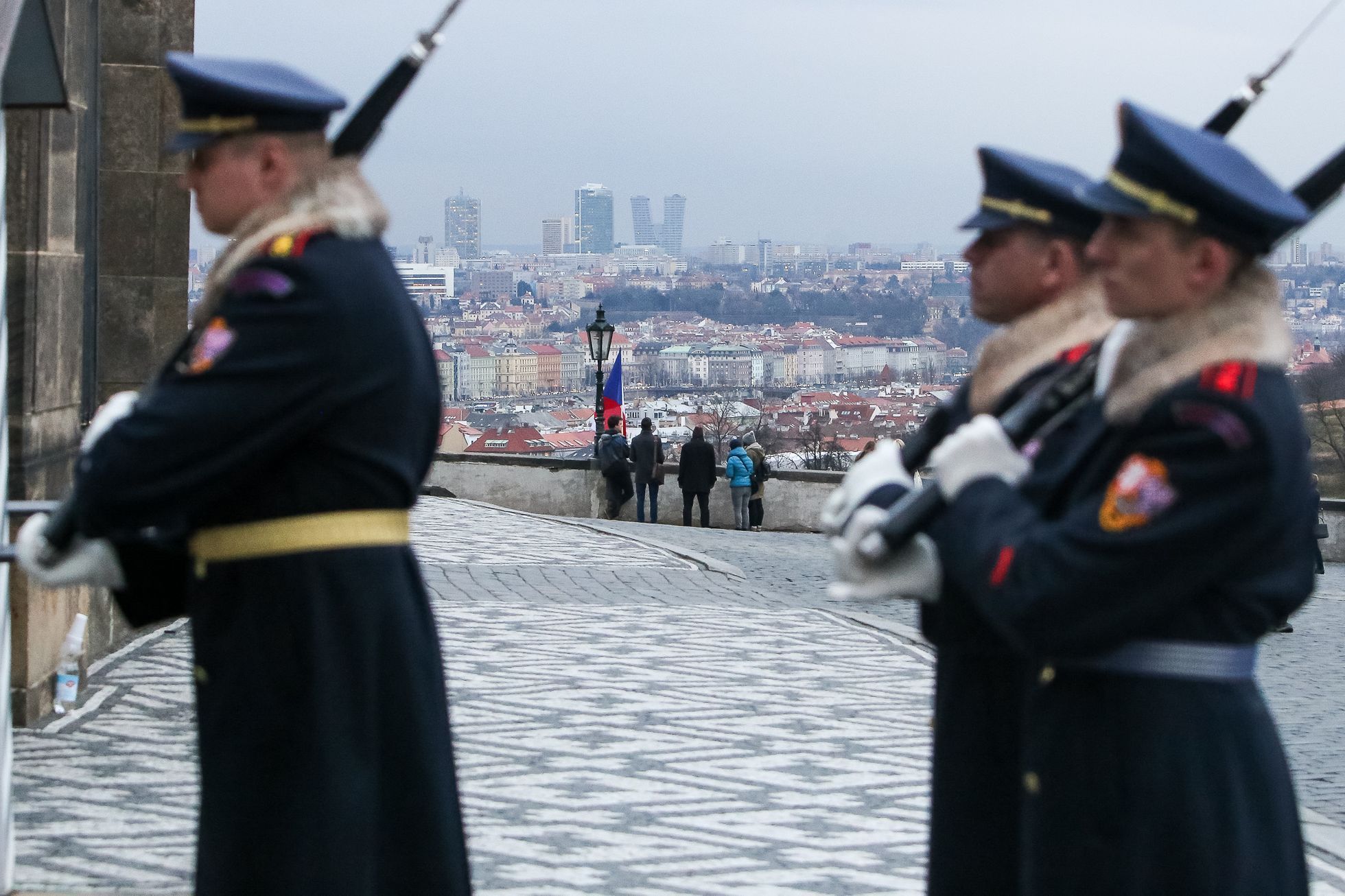 Oslava inaugurace Zemana a demonstrace za svobodná média na Václavském náměstí, Praha, 15.3.2018