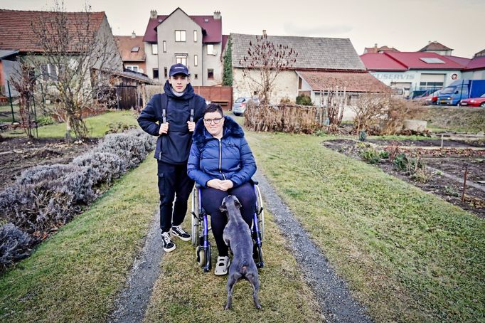 Michaela Nejedlá s rodiči a synem Denisem.