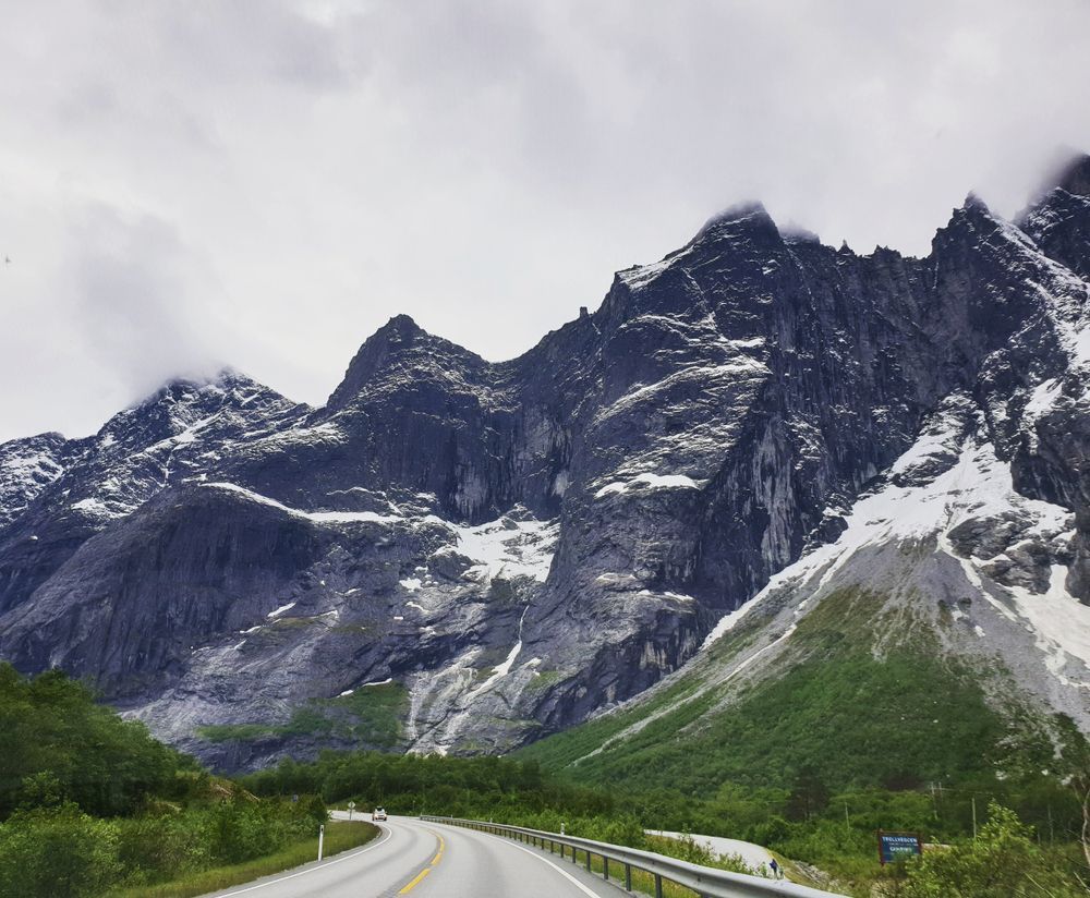 Hora Trollveggen v Norsku.