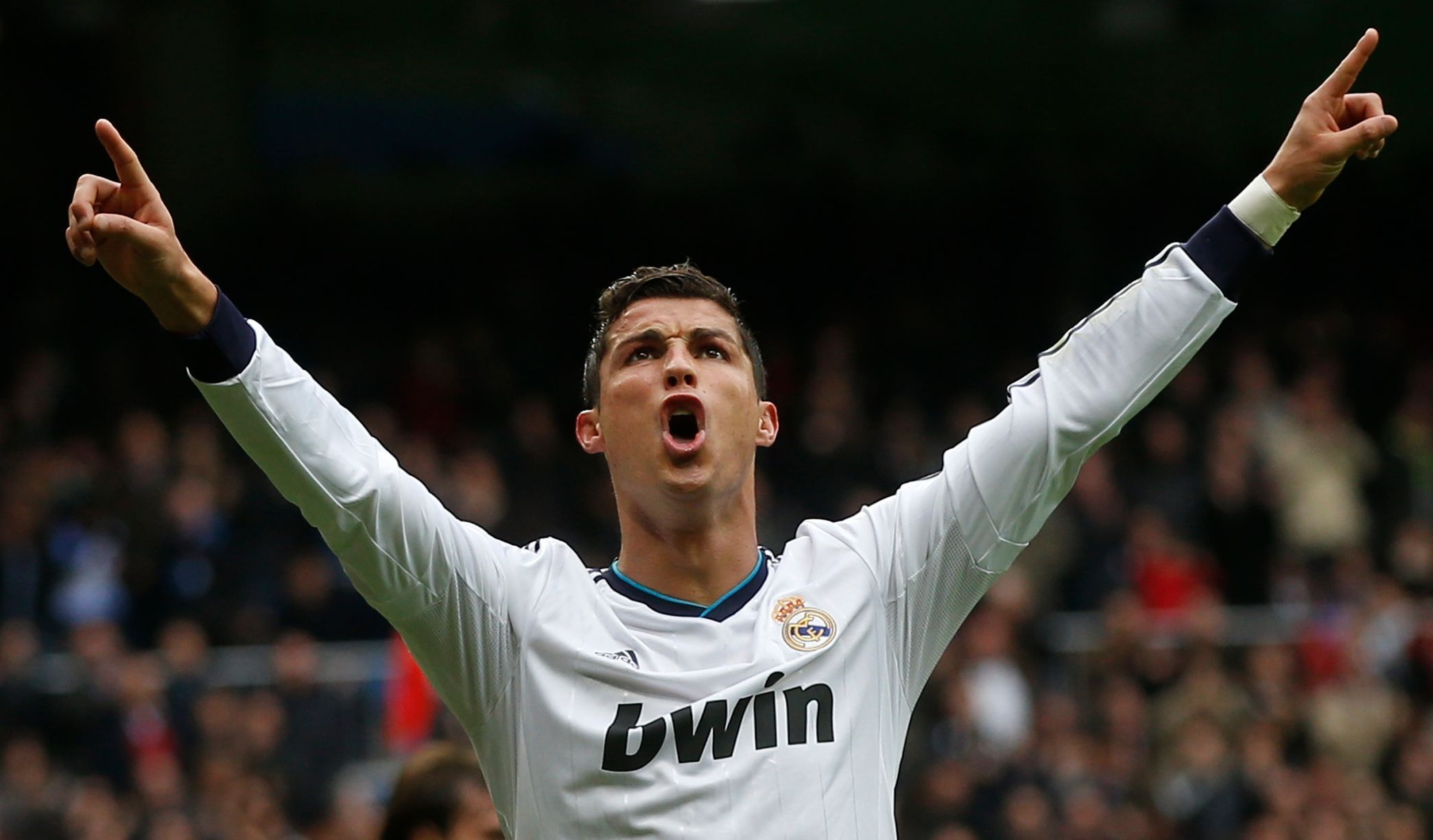 Cristiano Ronaldo slaví branku do sítě Getafe