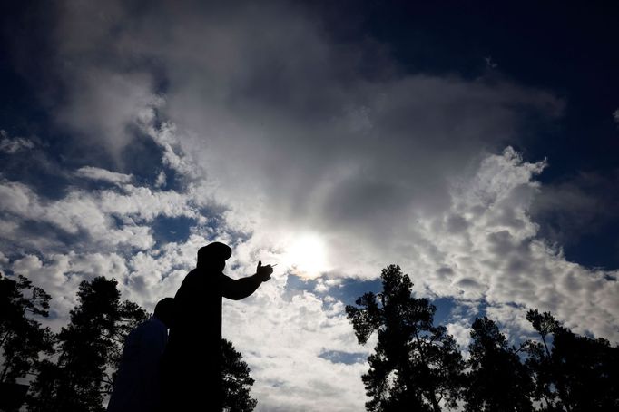 Golf - The Masters - Augusta National Golf Club - Augusta, Georgia, U.S. - November 12, 2020 Bryson DeChambeau of the U.S. on the 10th during the first round REUTERS/Bria