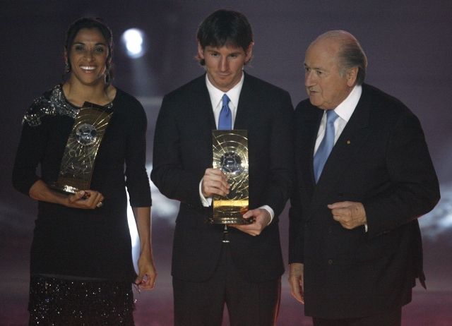 Messi Marta a Blatter