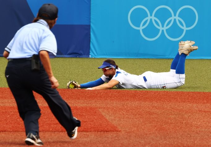 Softbal na olympiádě v Tokiu: USA vs. Itálie