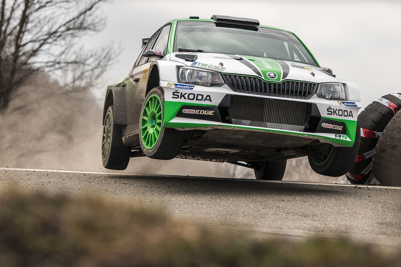 Valašská rallye 2018: Ole Christian Veiby, Škoda Fabia R5