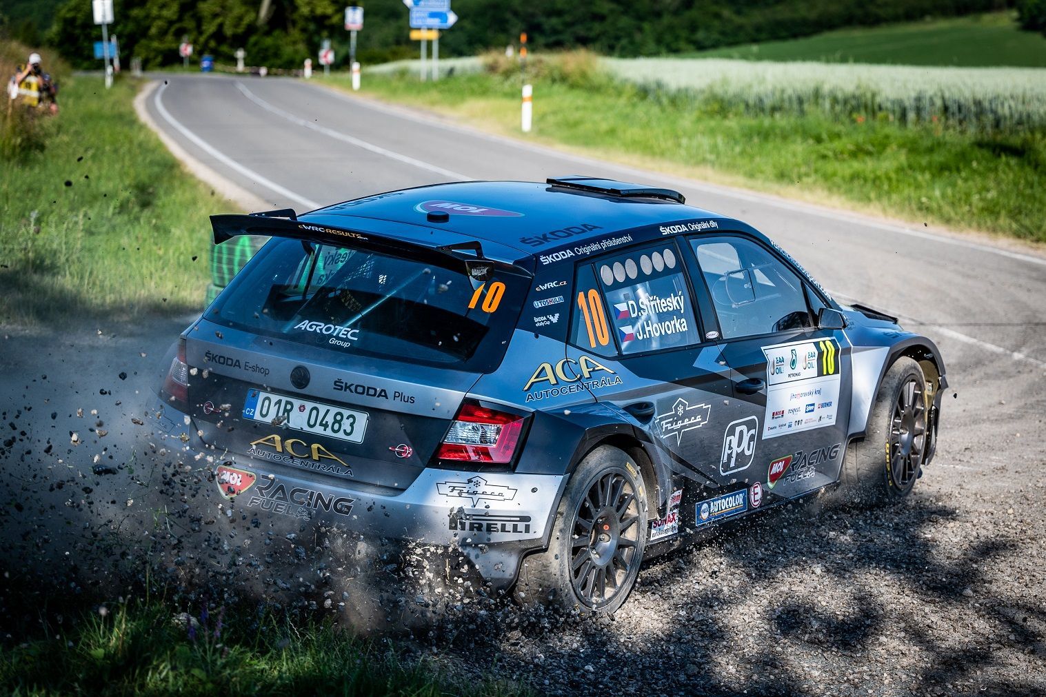 Dominik Stříteský, Škoda Fabia R5 na trati Rallye Hustopeče 2021