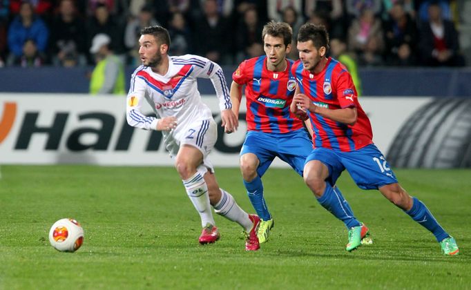 EL, Plzeň - Lyon: Michal Ďuriš (12) - Jordan Ferri