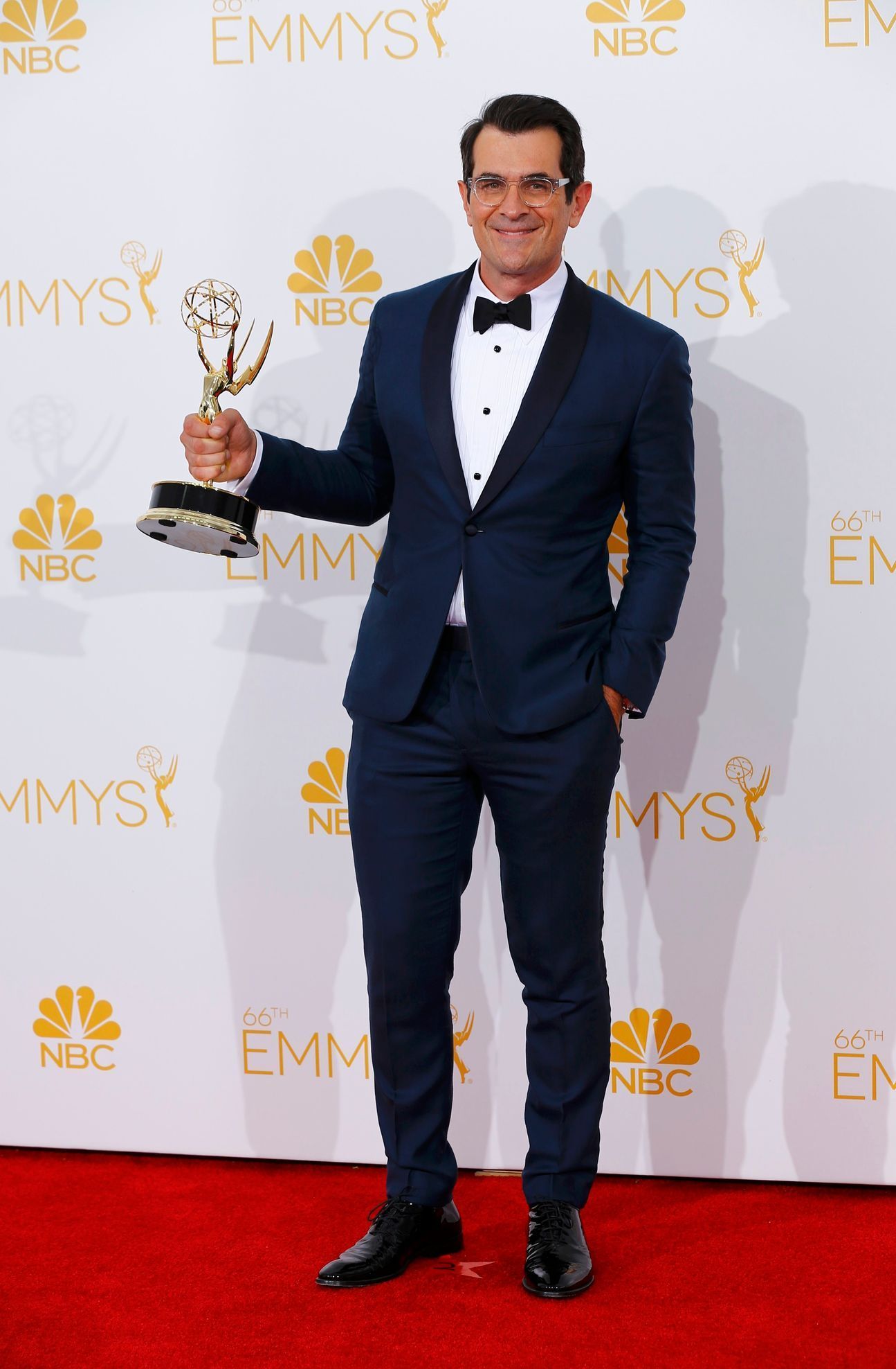 Ty Burrell poses with his Outstanding Supporting Actor in a Comedy