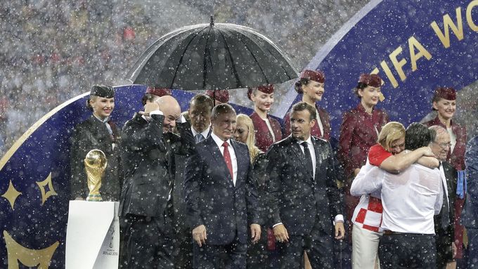 Ruský prezident Vladimír Putin po finále MS ve fotbale