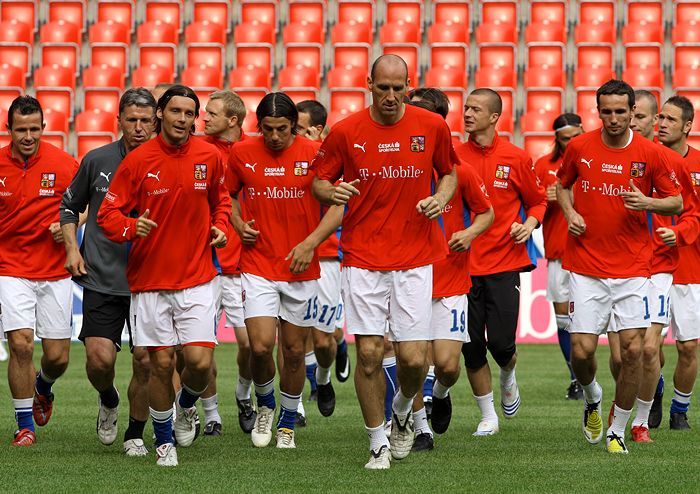 Trénink fotbalové reprezentace