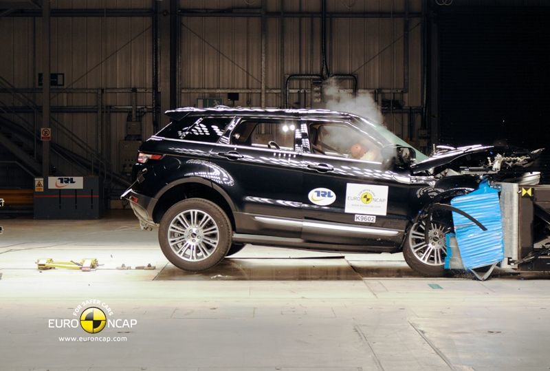 Crash test EuroNCAP-RR Evoque