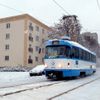 Ostrava pod sněhem - tramvaj