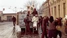 Lidé ve městě Fiľakovo na jižním Slovensku v roce 1961