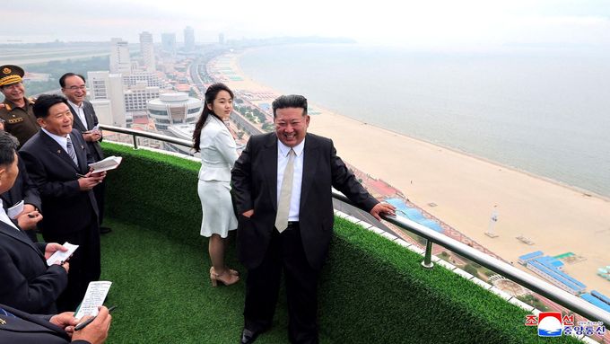 Kim Čong-un s dcerou.