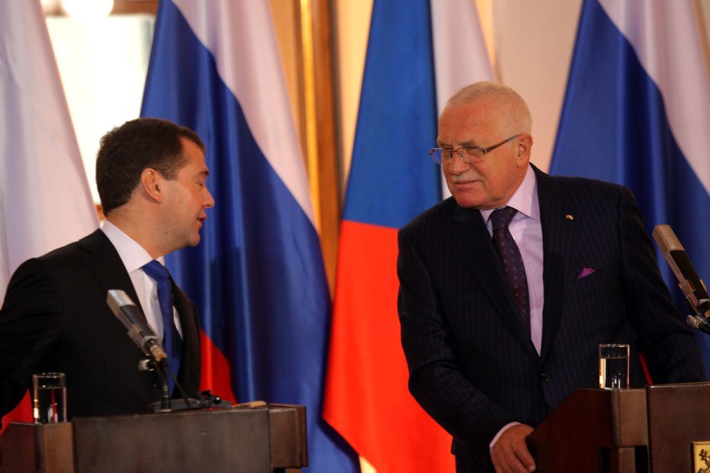 Dmitrij Medvěděv v Praze. Den druhý