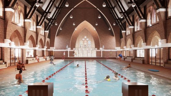 Holy Water. Nizozemský kostel čeká velká proměna, bude v něm bazén a koncertní sál
