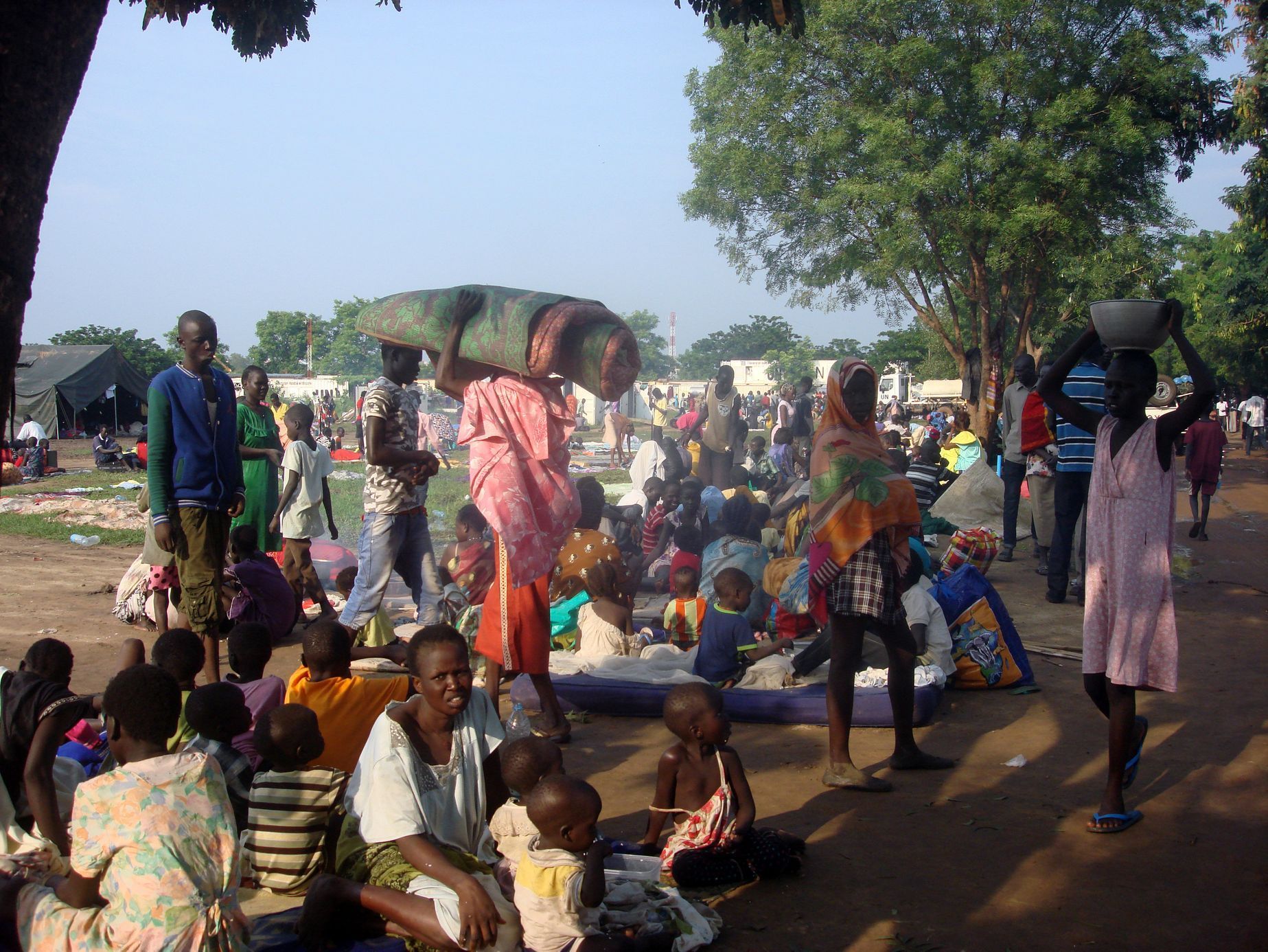 Vysídlení obyvatelé Jižního Súdánu.
