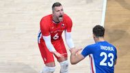 Milan Moník a Patrik Indra se radují z bodu proti Íráncům