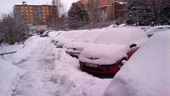 Sněhová nadílka v Praze, pátek 29. ledna
