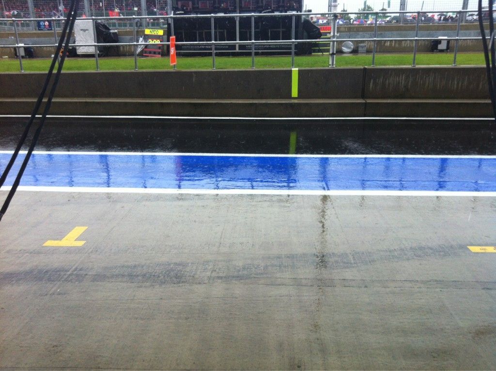 Déšť v Silverstone