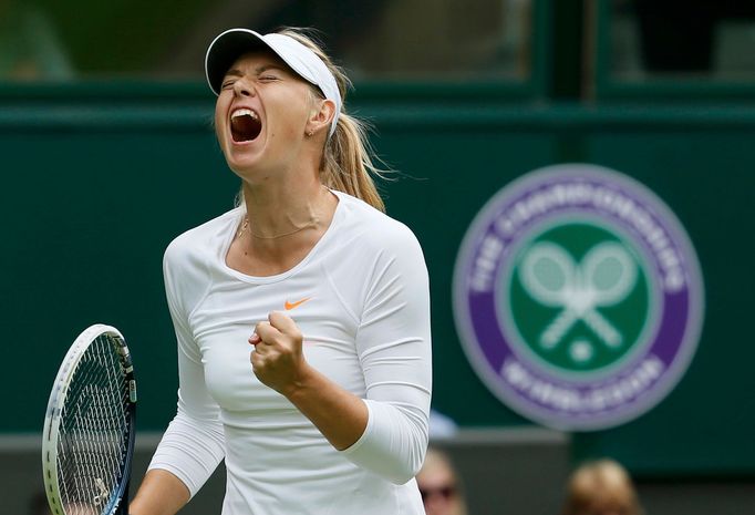 Maria Šarapovová v prvním kole Wimbledonu 2013