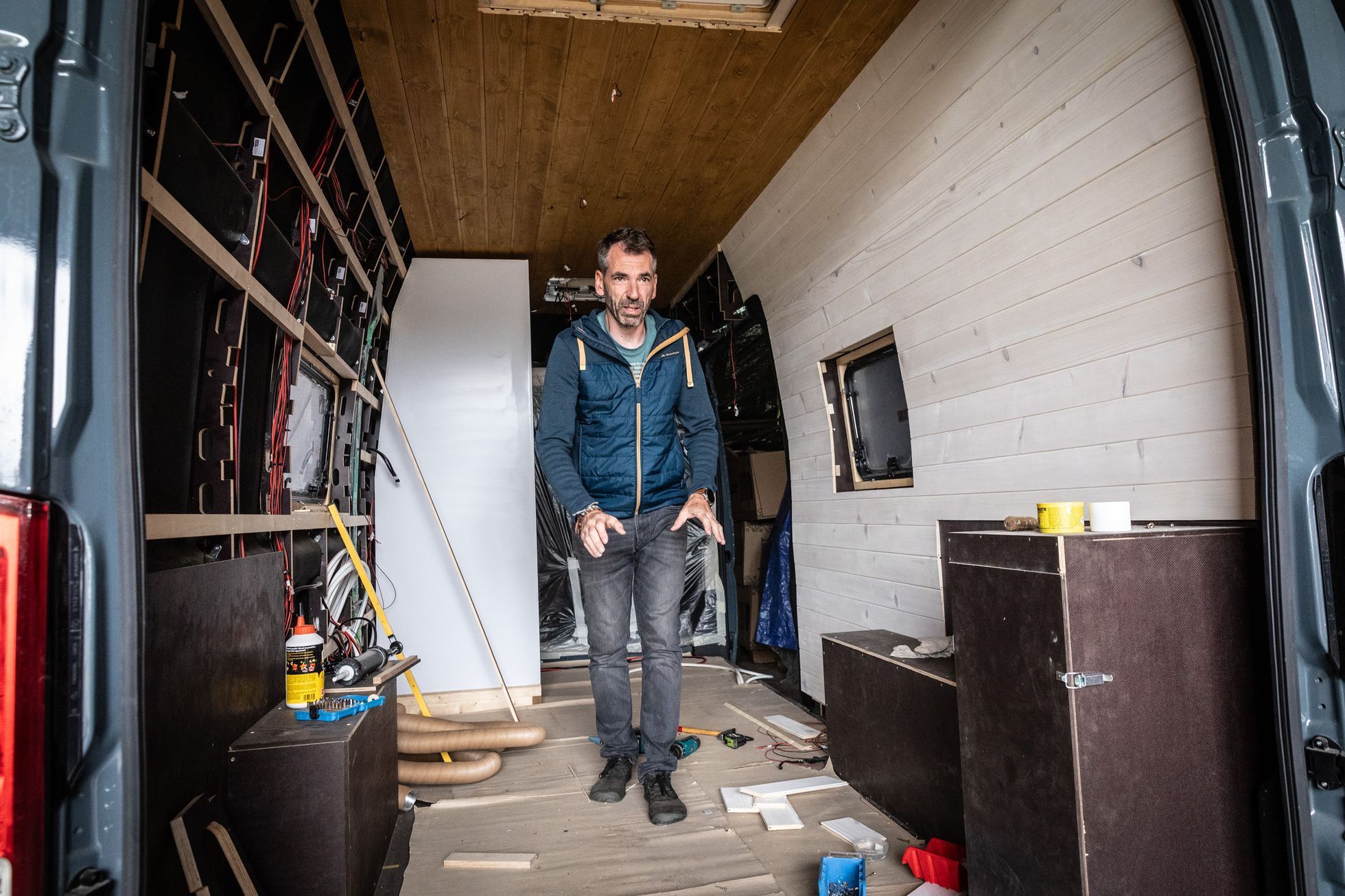 rychtaříková, rychtařík, obytná auta, nomádi, cestování, dodávka