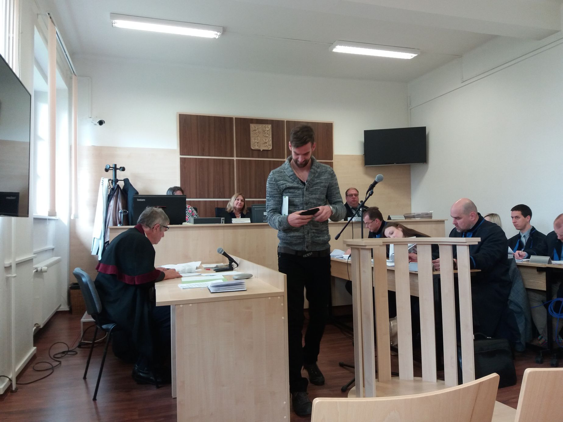 Jan Hanuš jako svědek u soudu s fotbalovými sázkaři ve Strakonicích