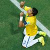 MS 2014, Brazílie-Kolumbie: Thiago Silva (3) slaví gól