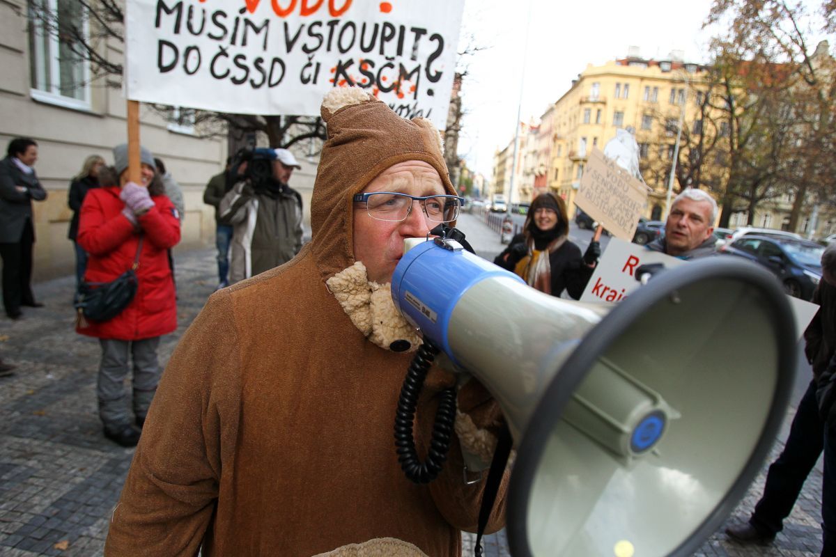 Demonstrace starostů Středočeského kraje 23.11.2015