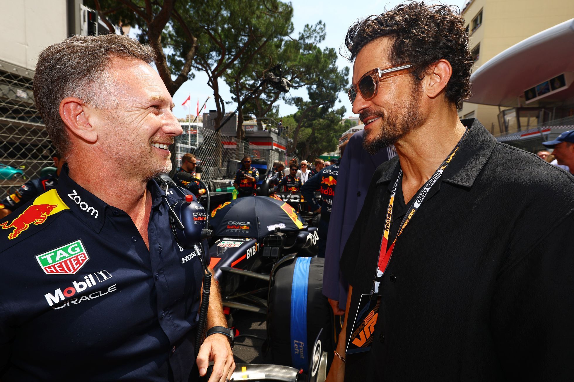 F1, VC Monaka 2023: Christian Horner a Orlando Bloom