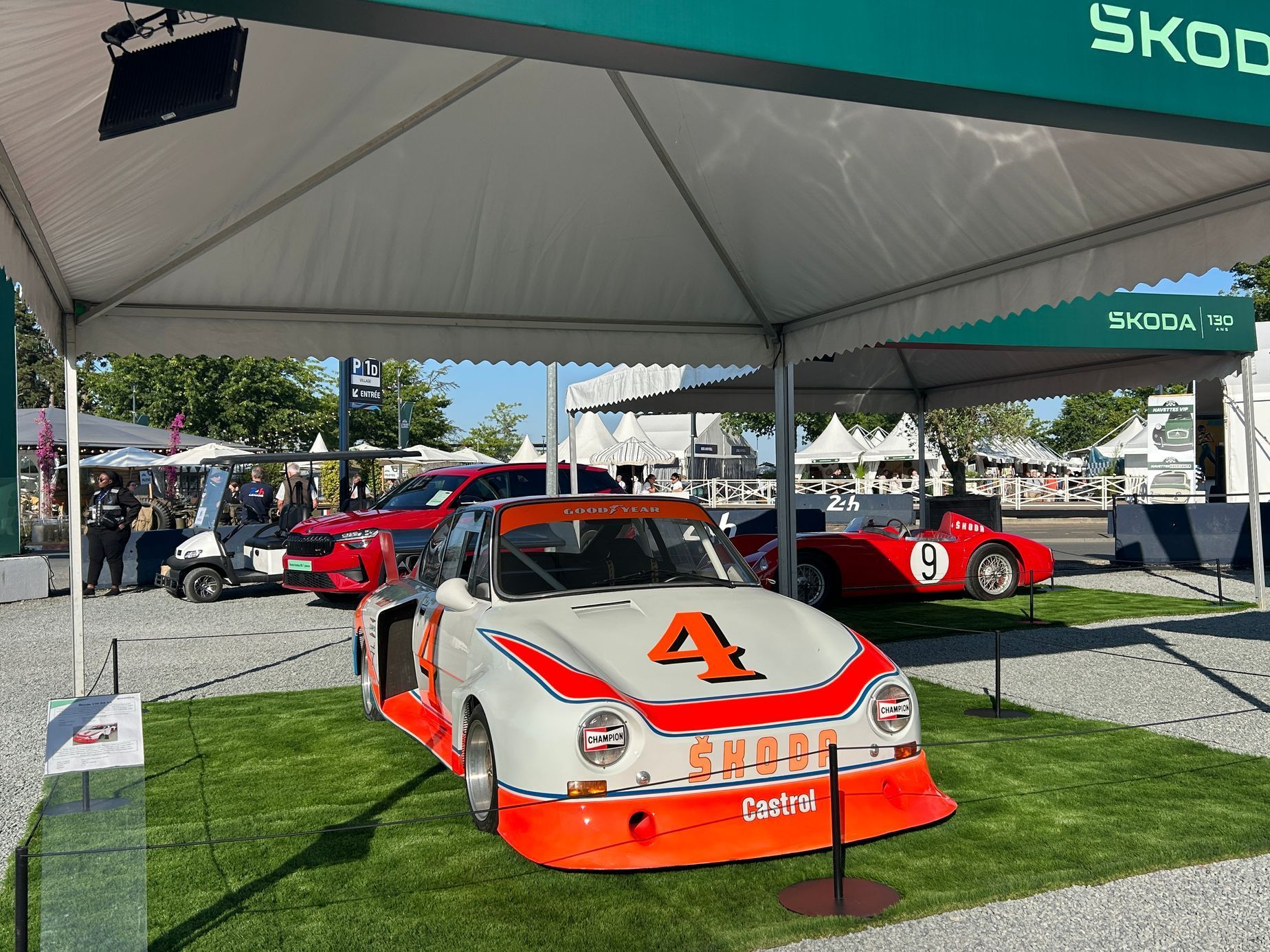 Le Mans Classic 2025 stánek Škoda