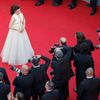 Cast member America Ferrera poses on the red carpet as she arrives for the screening of the film &quot;How to Train Your Dragon 2&quot; out of competition at the 67th Cannes Film Festival in Cannes
