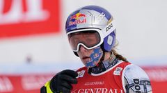 Ester Ledecká při super-G v Garmischi 2021