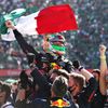 Sergio Pérez (Red Bull) slaví třetí místo ve VC Mexika formule 1 2021