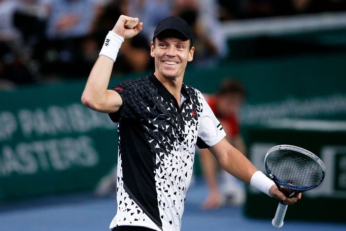 Tomáš Berdych na turnaji masters v Paříži