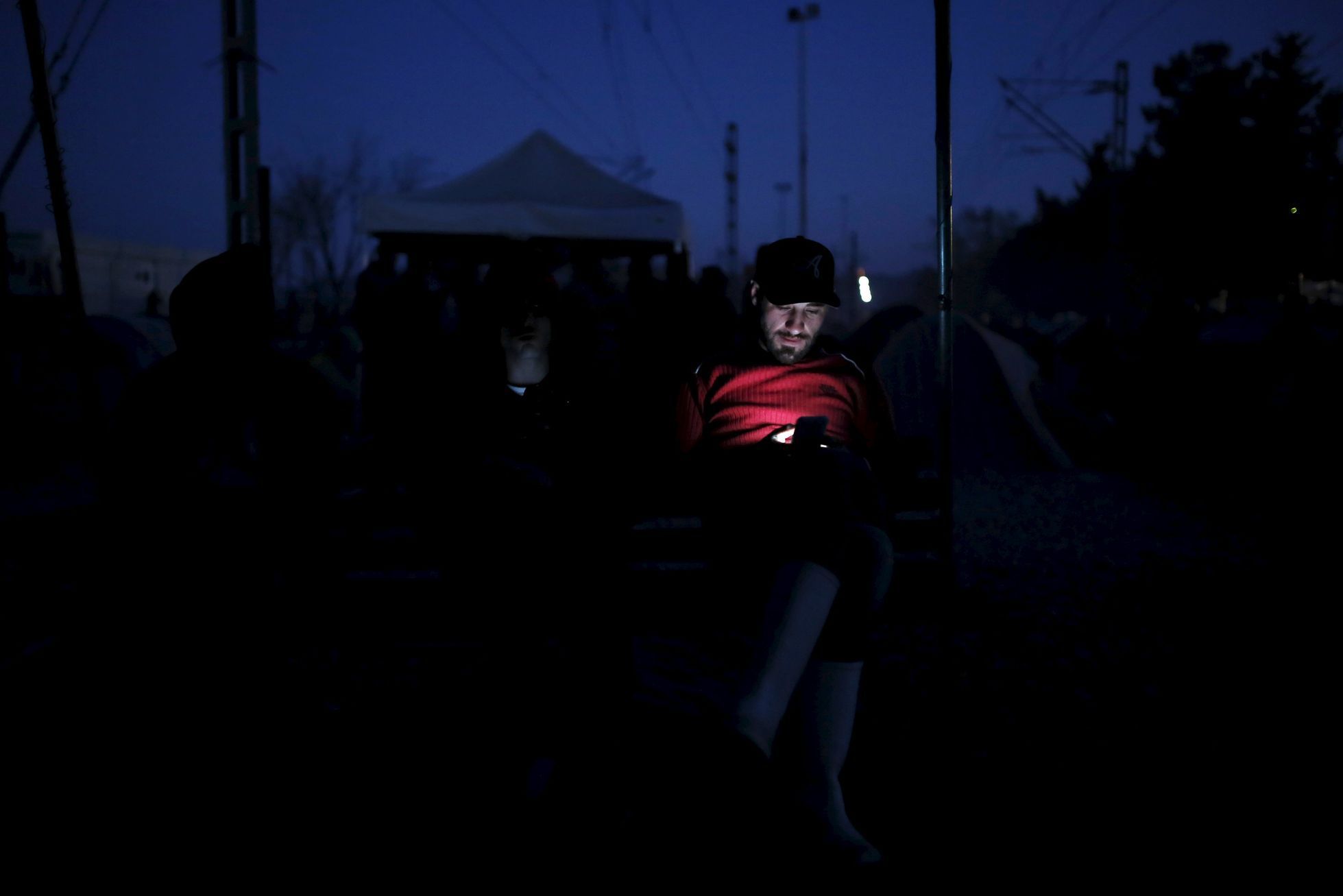 Uprchlický tábor Idomeni na řecko-makedonské hranici