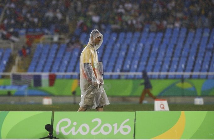 Dobrovolník na olympijských hrách v Rio de Janeiro.