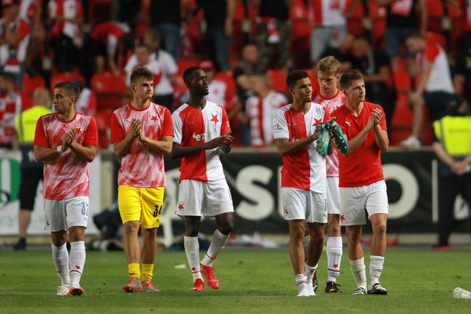 Smutek Slavie po odvetě 3. předkola LM Slavia - Ferencváros