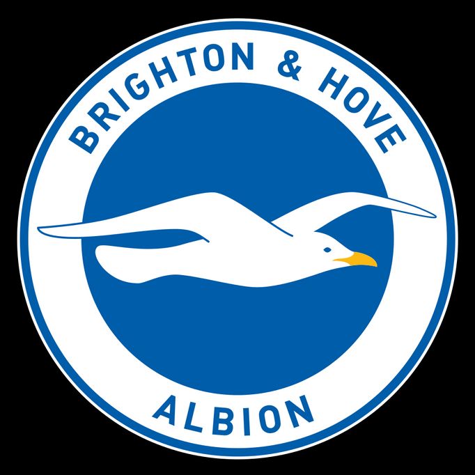 Logo anglického fotbalového klubu Brightonu.