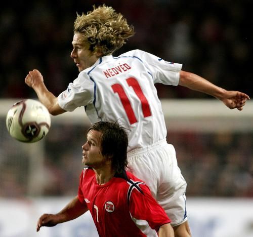 Pavel Nedvěd a Christian Haestad