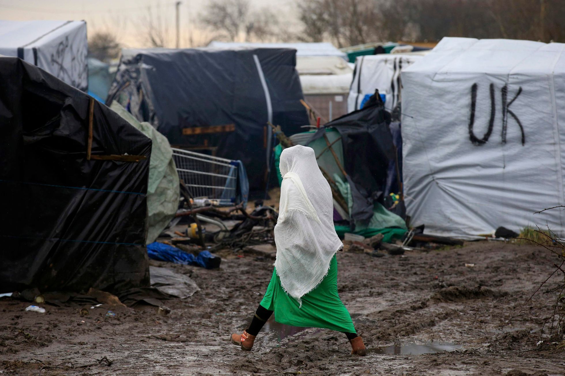 Calais - Džungle - únor