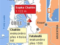 1200 kilometrů jižně od chilského hlavního města Santiaga se po tisíciletích probudila sopka Chaitén.