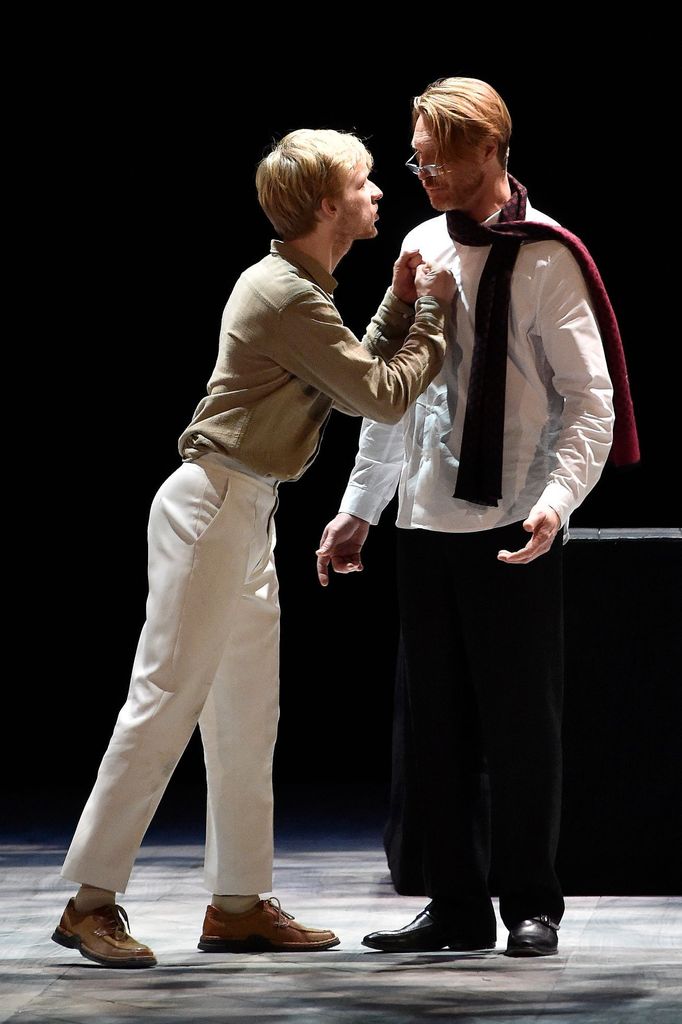 Viktor Kuzník jako Konstantin Treplev a Petr Kubes v roli Jevgenije Dorna.