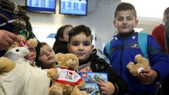 Přílet iráckých křesťanských uprchlíků do Prahy