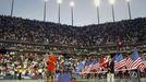 Slavnostní ceremoniál na Stadionu Arthura Ashe.